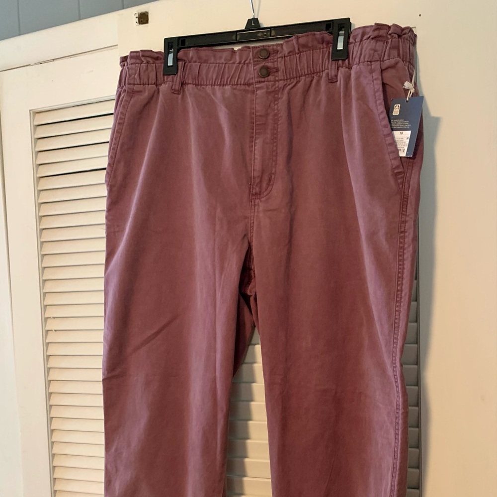 Universal Thread Mauve Paper Bag Waist Pants 18